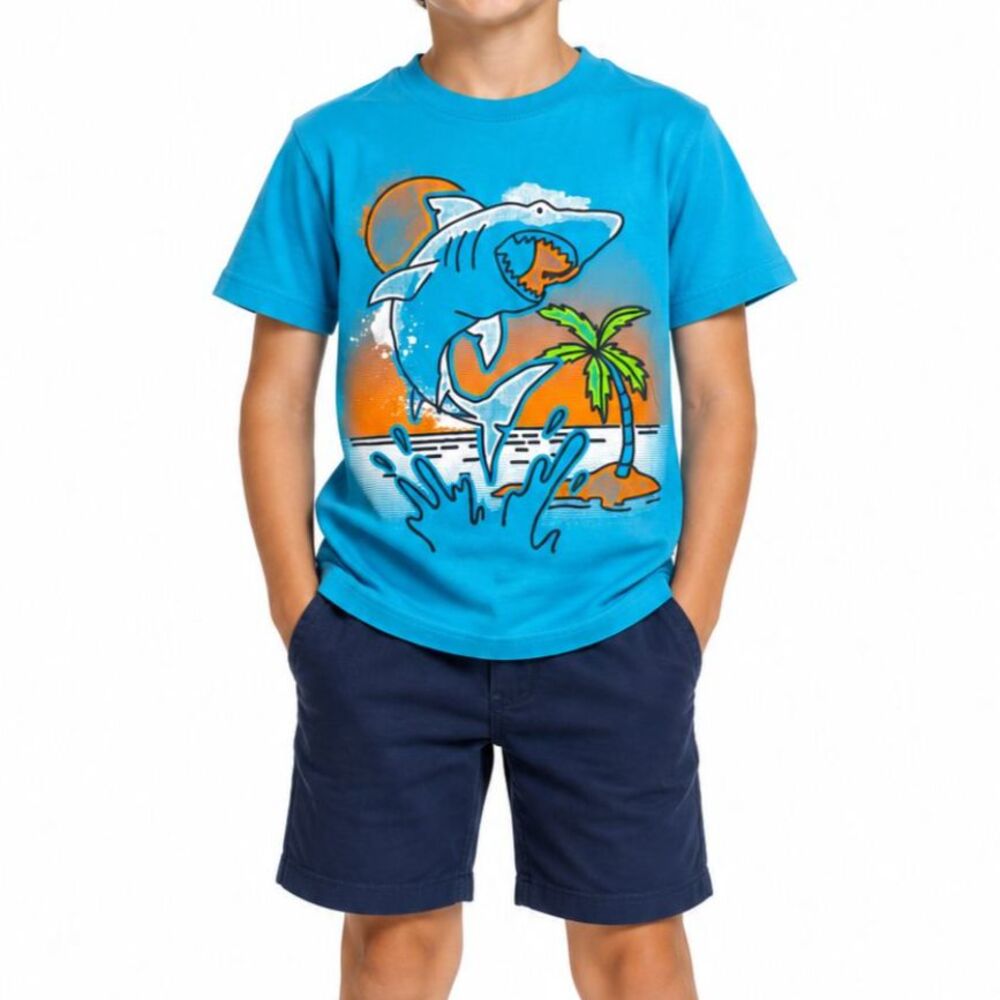 š„ā5 for $30 š„ The Childrenās Place Boys Shark Graphic T-Shirt | Size 7/8